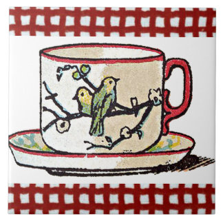 Azulejo De Cerâmica Um Cuppa