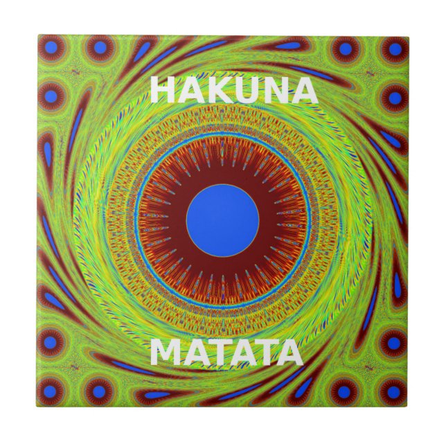 Azulejo De Cerâmica Um dia agradável e uma noite melhor (Frente)