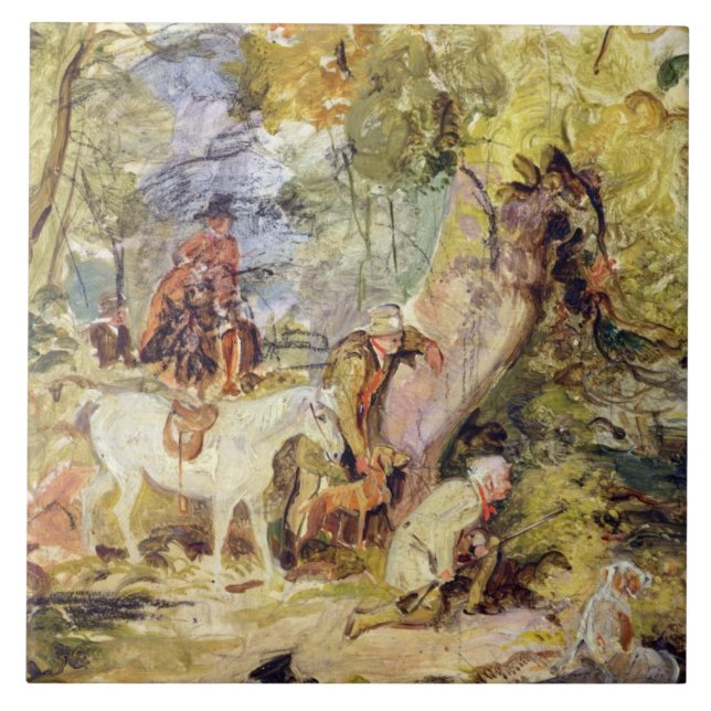 Azulejo De Cerâmica Um esboço para as "guardas florestais que (Frente)