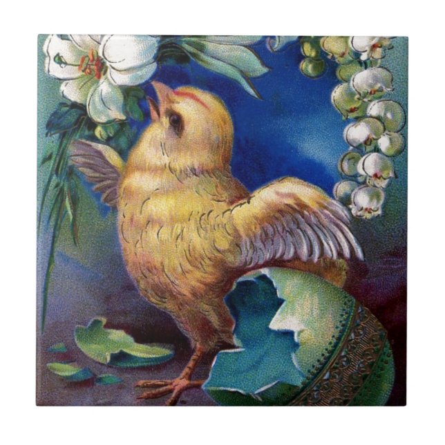 Azulejo De Cerâmica Um felz pascoa (Frente)