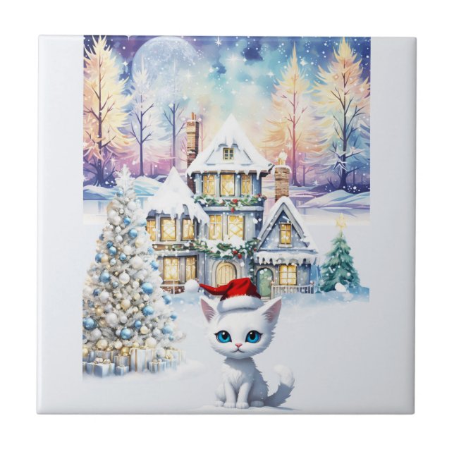 AZULEJO DE CERÂMICA  UM KIT KAT CHRISTMAS (Frente)