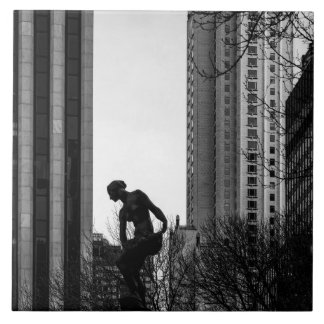 Azulejo De Cerâmica Um momento solitário na cidade