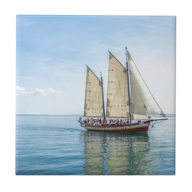 Azulejo De Cerâmica Um navio alto (Frente)