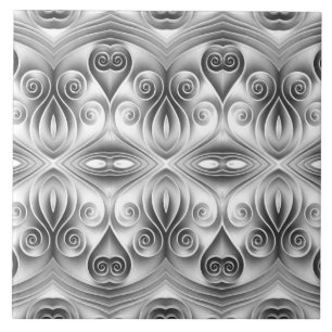 Azulejo De Cerâmica Um padrão clássico preto e branco exclusivo