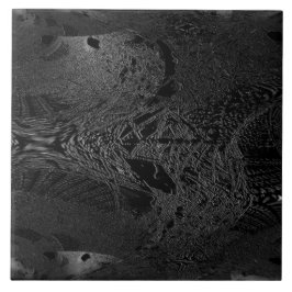 Azulejo De Cerâmica Um pedaço de cerâmica negra escura com um espaço e