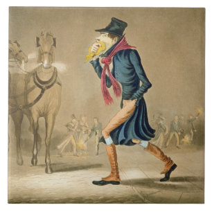 Azulejo De Cerâmica Um puro-sangue novembro & detalhe de Londres,