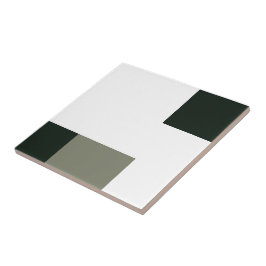 Azulejo De Cerâmica Um Quadrado Preto, Pequeno (4,25" x 4,25")