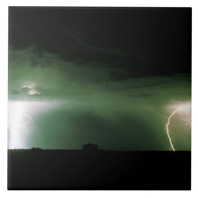 Azulejo De Cerâmica Um raio. (Frente)