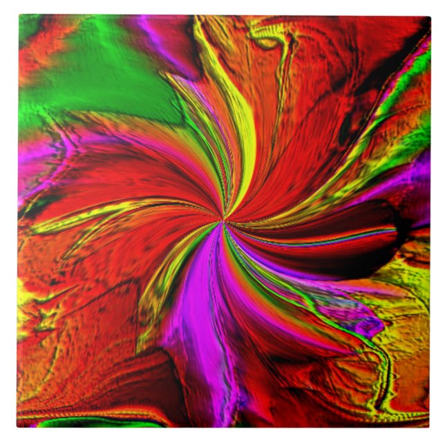 Azulejo De Cerâmica Um respingo da cor (Frente)