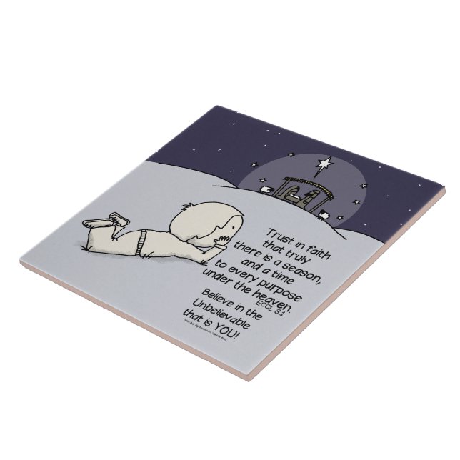 Azulejo De Cerâmica Um tempo para cada propósito (Lateral)