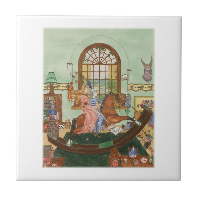 Azulejo De Cerâmica Um Tempo Para Pretensão (Frente)