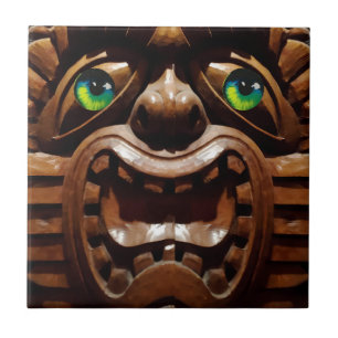 Azulejo De Cerâmica Um Tiki Terraced - Ken Gage Art
