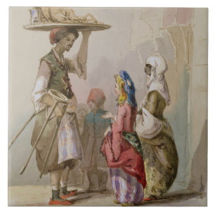 Azulejo De Cerâmica Um vendedor do pote, c.1855
