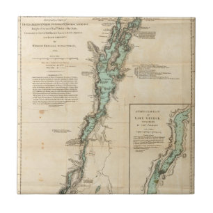 Azulejo De Cerâmica Uma avaliação do lago Champlain