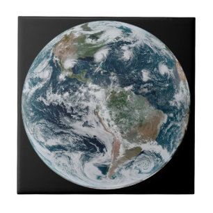 Azulejo De Cerâmica Uma Cadeia De Ciclones Tropicais