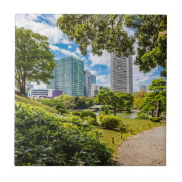 Azulejo De Cerâmica Uma caminhada pelos jardins de Hama Rikyu, Tóquio