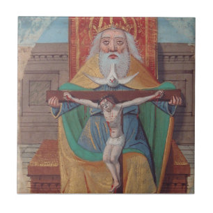 Azulejo De Cerâmica Uma Deus Santíssima Trindade em Glória