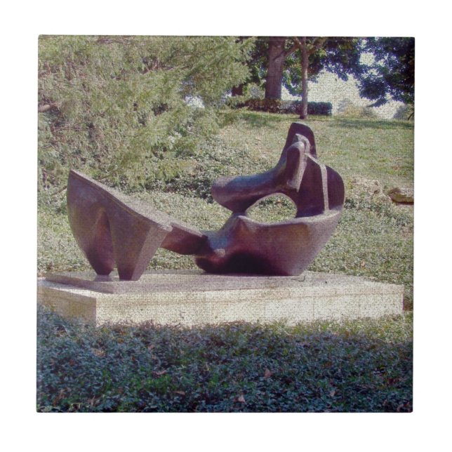 Azulejo De Cerâmica Uma escultura em Kansas City (Frente)