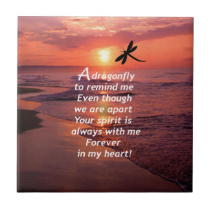 Azulejo De Cerâmica Uma libélula para lembrar-me