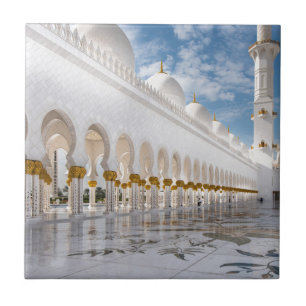 Azulejo De Cerâmica Uma mesquita em Abu Dhabi