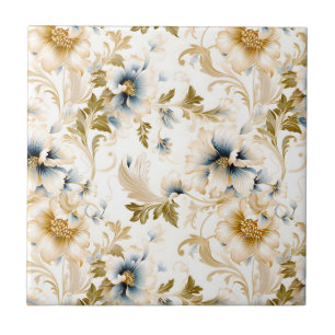 Azulejo De Cerâmica Uma Série de Design Floral de Casamento 3