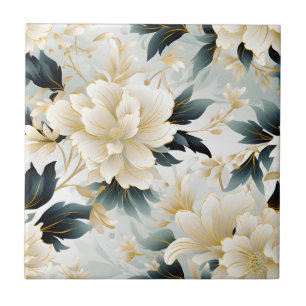 Azulejo De Cerâmica Uma Série de Design Floral de Casamento 7