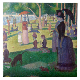 Azulejo De Cerâmica Uma tarde de domingo em La Grande Jatte, Seurat