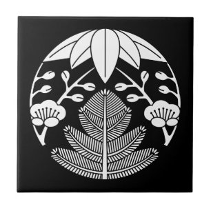Azulejo De Cerâmica Ume do bambu do pinho