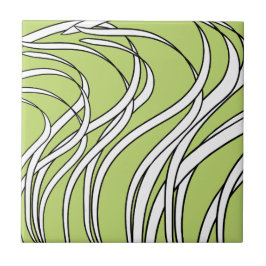 Azulejo De Cerâmica Underwater Wave lime green