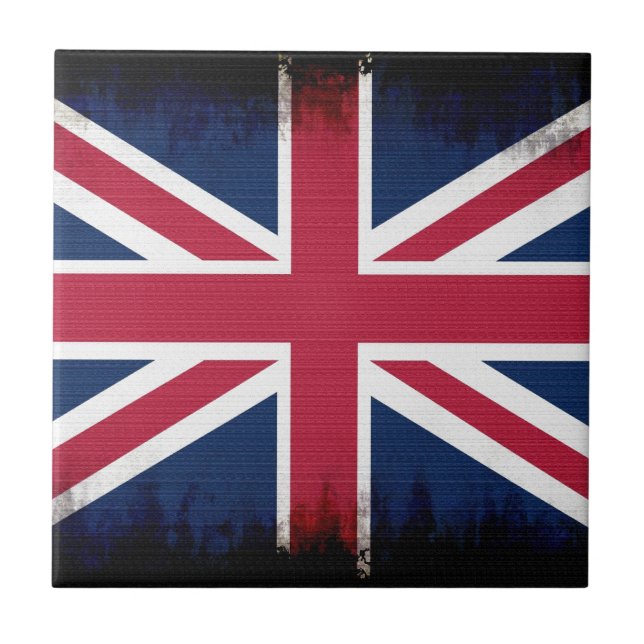 Azulejo De Cerâmica União Britânica - União de bandeira - Jack Patriót (Frente)