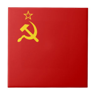 Azulejo De Cerâmica União Soviética da URSS Doença Comunista e Martelo