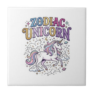 Azulejo De Cerâmica Unicórnio Zodíaco Unicórnio Premium Vetor Mercado 