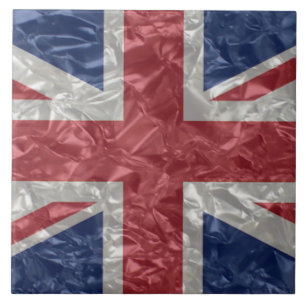 Azulejo De Cerâmica Union Jack - enrugado