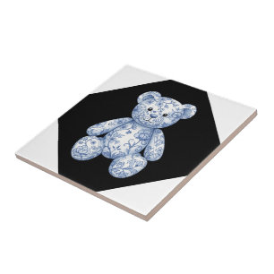 Azulejo De Cerâmica Urso de pelúcia Chinoiserie