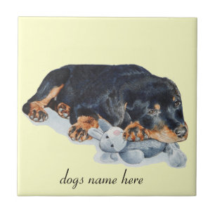 Azulejo De Cerâmica urso de ursinho de afago bonito do cão de filhote