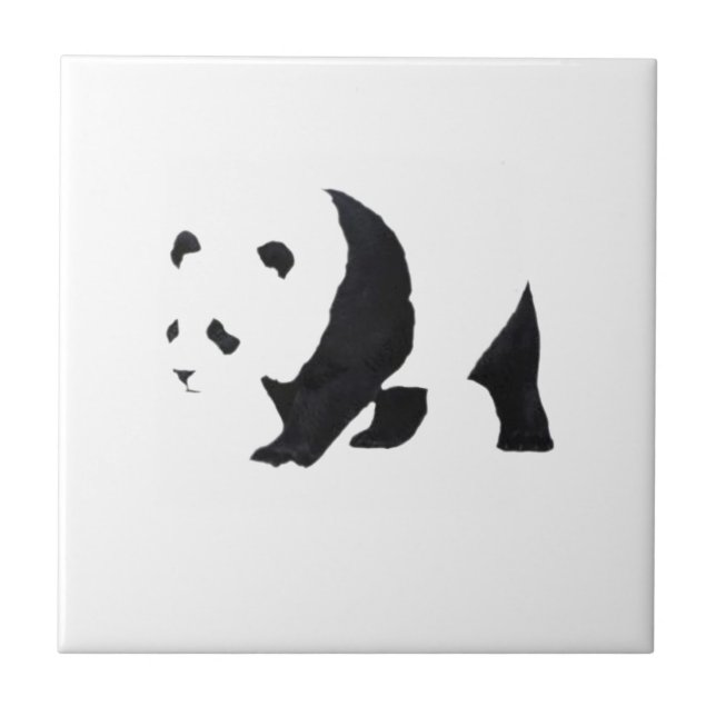 Azulejo De Cerâmica Urso panda grande (Frente)