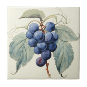 Azulejo De Cerâmica Uvas