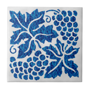 Azulejo De Cerâmica Uvas azuis