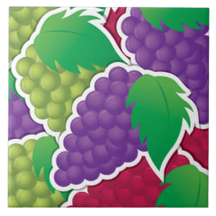 Azulejo De Cerâmica Uvas funky