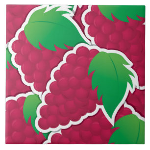 Azulejo De Cerâmica Uvas vermelhas