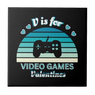 Azulejo De Cerâmica V para Videos games não Dias de os namorados - Col