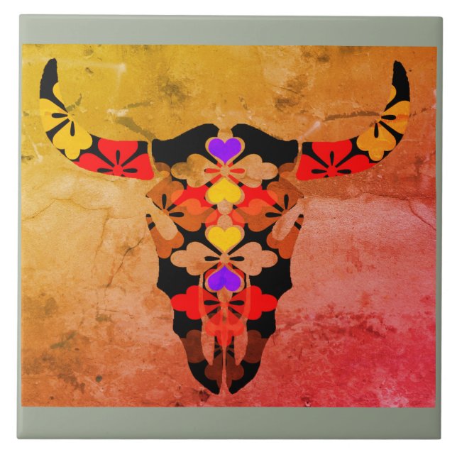 Azulejo De Cerâmica vaca (Frente)