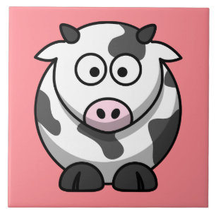 Azulejo De Cerâmica vaca animada fofa