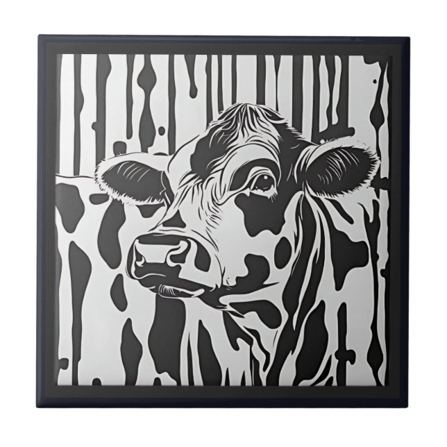 Azulejo De Cerâmica Vaca Jersey  (Frente)