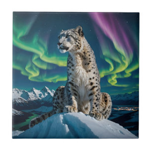 Azulejo De Cerâmica “Vagabundo do Céu do Norte” – Retrato de Leopardo