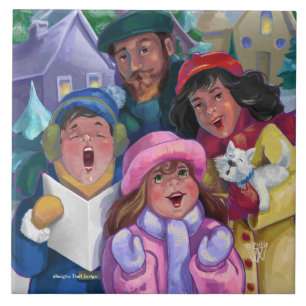 Azulejo De Cerâmica Vai um Caroling