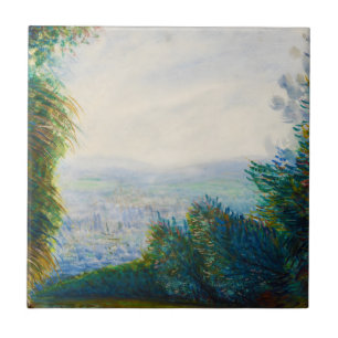 Azulejo De Cerâmica Vale de Auvers no Rio Oise Renoir
