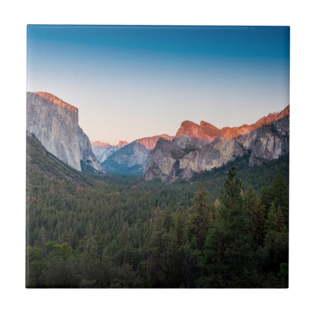 Azulejo De Cerâmica Vale de Yosemite, Califórnia (Frente)