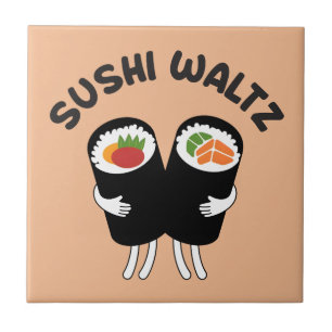 Azulejo De Cerâmica Valsa de Sushi 