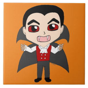 Azulejo De Cerâmica vampiro de chibi
